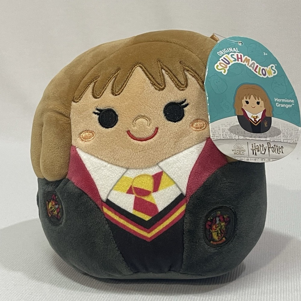 "NWT" Squishmallows - Kelly Toys 6.5" Harry Potter Hermione Granger Plush